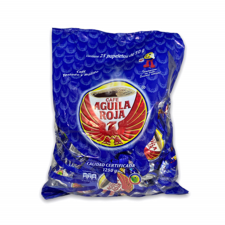 CAFE AGUILA ROJA PQT x 25 x 50 GR $37,300